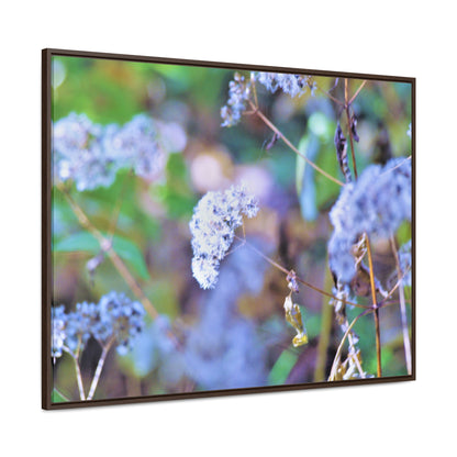 Macro Blue Gallery Canvas Wraps, Horizontal Frame