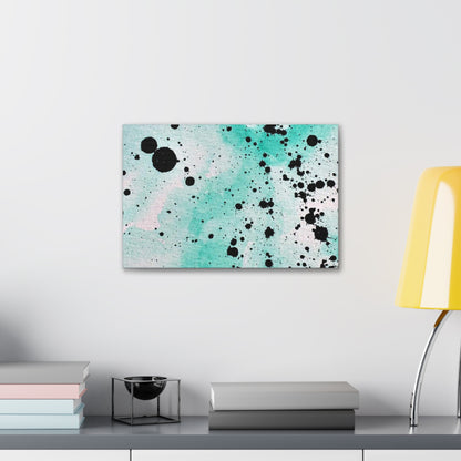 Teal Burst Canvas Gallery Wraps