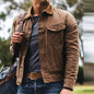 Vintage Washed Jacket - Light brown XXL - jacket