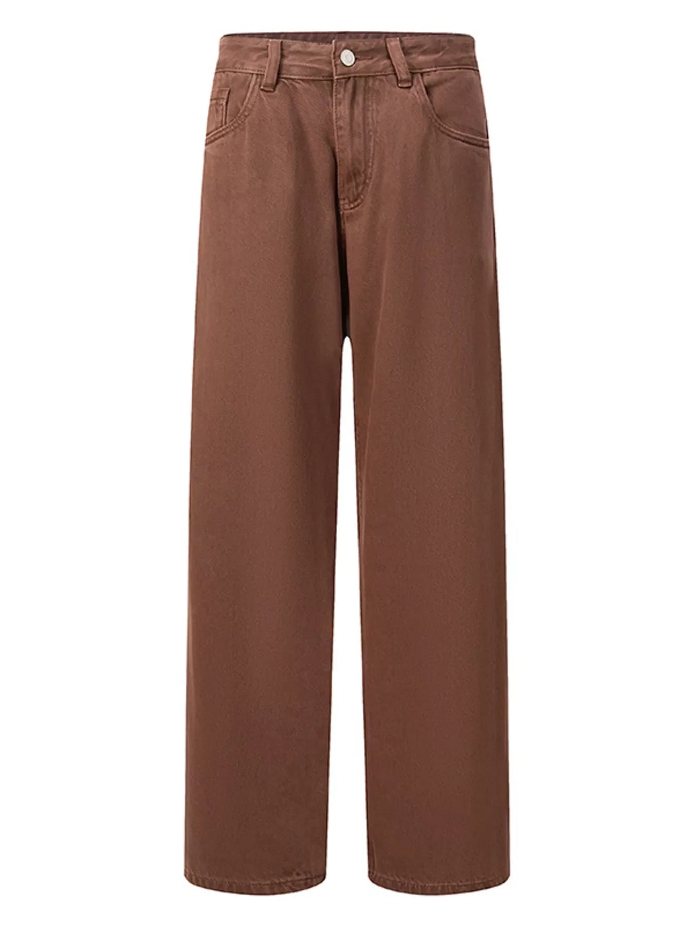 Men's Vintage Wash Wide Leg Jeans - -