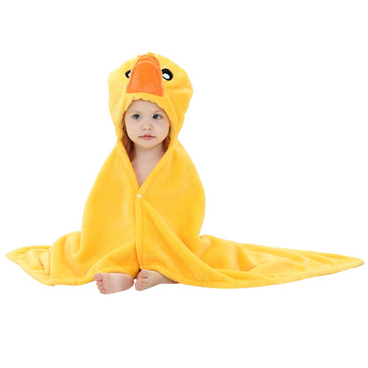 Duck Fleece Hooded Blanket