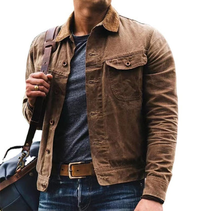 Vintage Washed Jacket - - jacket