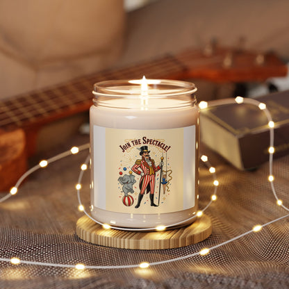 Circus Ringmaster Candle, vintage carnival design | camp circus aesthetic - - Home Decor