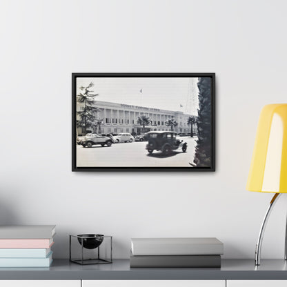 Sunset Bowling Center Largest in U.S 1939 Gallery Canvas Wraps Horizontal Frame 18″ x 12″ Black Premium Gallery Wraps (1.25″)