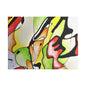 Red Mushroom Satin Canvas Stretched 24″ x 18″ (Horizontal) 1.5"