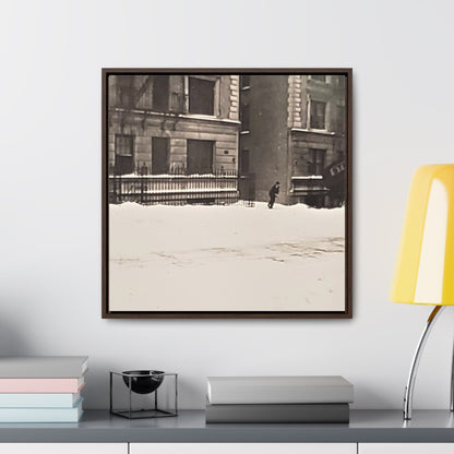 430 W 119th St New York Gallery Canvas Wraps Square Frame 20″ x 20″ Premium Gallery Wraps (1.25″) white black