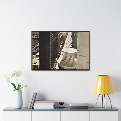 Michigan Ave Chicago Gallery Canvas Wraps Horizontal Frame 36″ x 24″ Walnut Premium Gallery Wraps (1.25″)