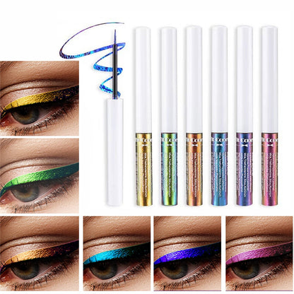 SUMEITANG 6 Colors Chameleon Liquid Glitter Eyeliner Set - - eye liner