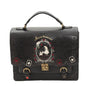 Alice in Wonderland Poker Silhouette Womens Shoulder Bag - Black 26*9*22cm - handbag