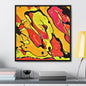 80s Rapture Gallery Canvas Wraps, Square Frame 24″ x 24″ Premium Gallery Wraps (1.25″) orange