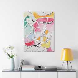Abstract Face Canvas Gallery Wraps - Kia Day Design
