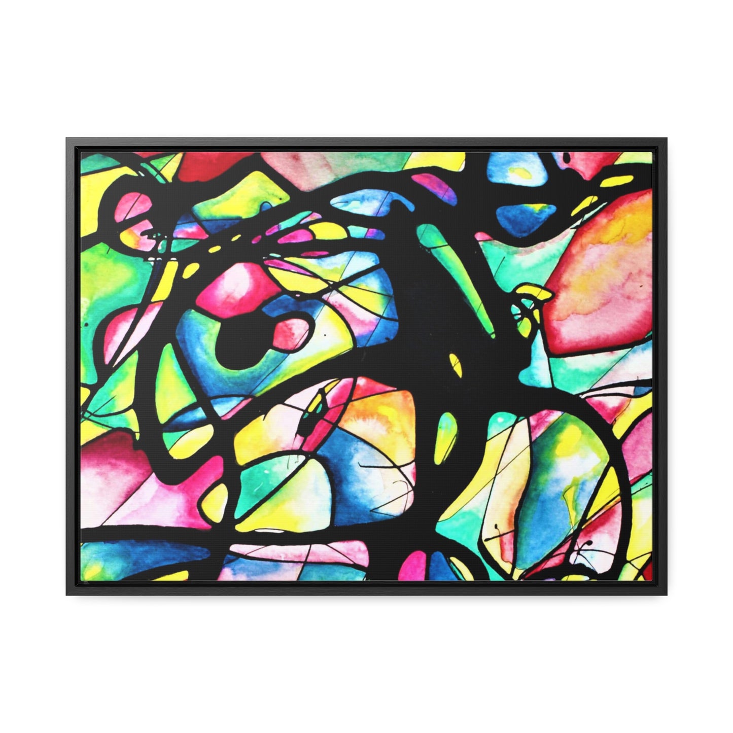 Peacock Gallery Canvas Wraps, Horizontal Frame