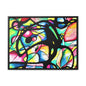 Peacock Gallery Canvas Wraps, Horizontal Frame 24″ x 18″ Black Premium Gallery Wraps (1.25″)