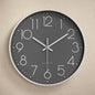 10 Inch Aesthetic Minimalist Large Mechanic Clock Wall grey