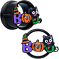 Black Boo Party Halloween Tunnel Plug Set - 14mm (9 16") - PLUG Double Flare
