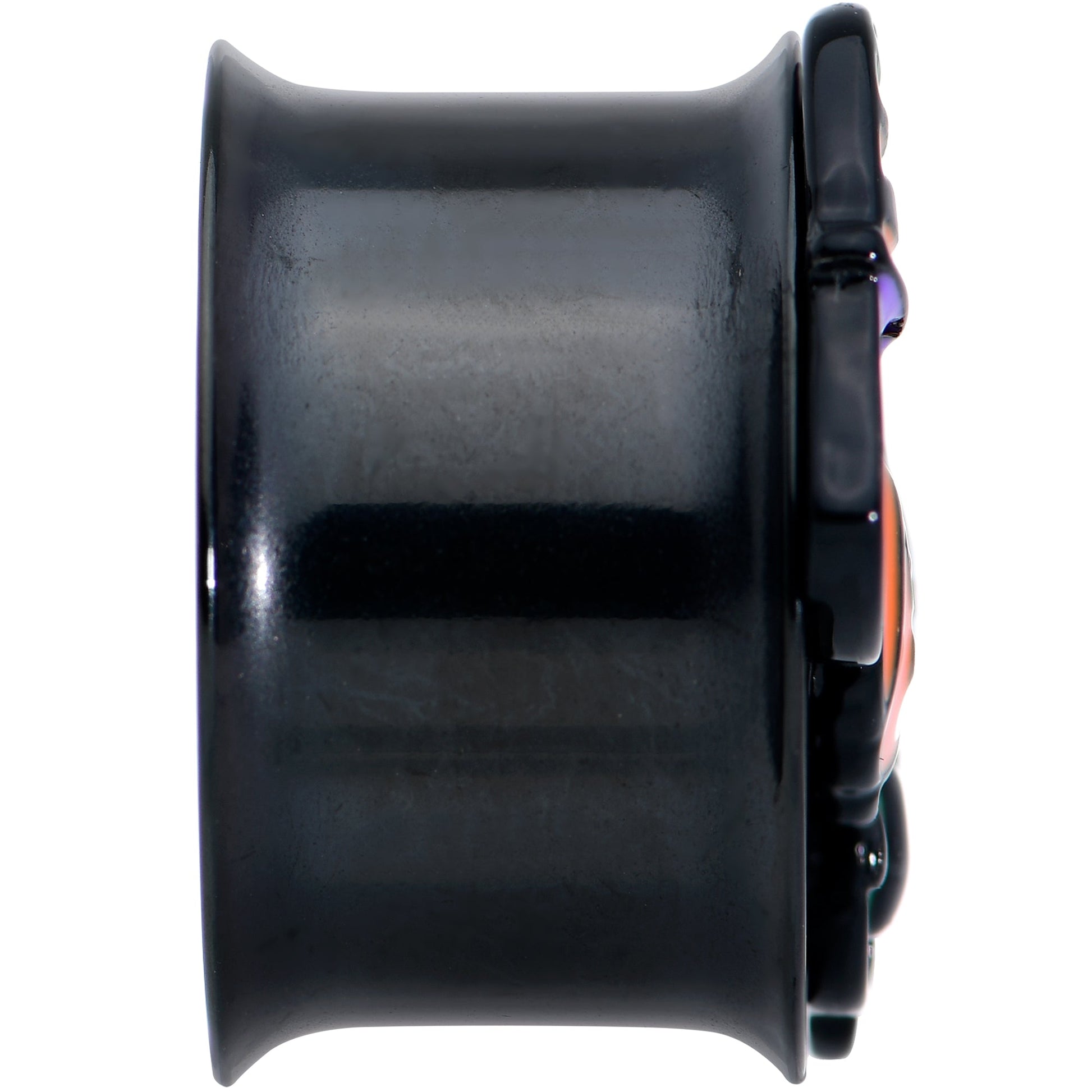 Black Boo Party Halloween Tunnel Plug Set - - PLUG Double Flare