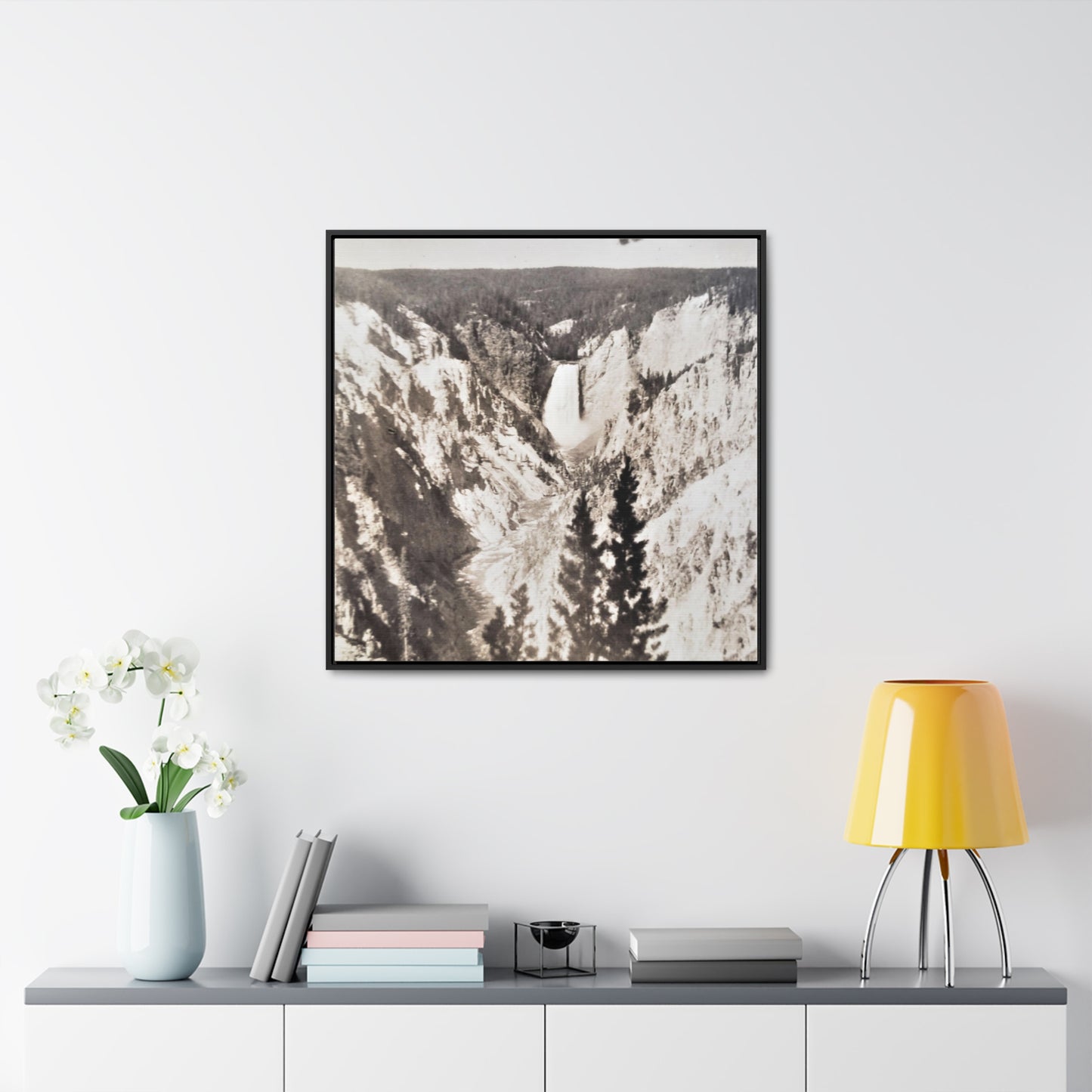 Artists Point Yellowstone Gallery Canvas Wraps, Square Frame