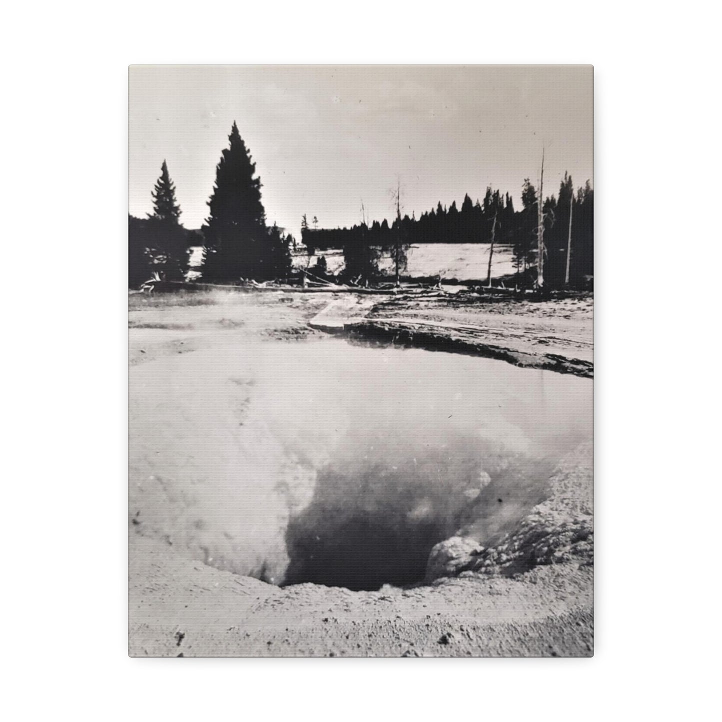 Morning Glory Pool Yellowstone Stretched Canvas