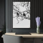 Black & White Buzzards Silhouette Acrylic Print — Modern Minimalist Wall Art - 24" x 36" (Vertical) 0.25'' - Home Decor