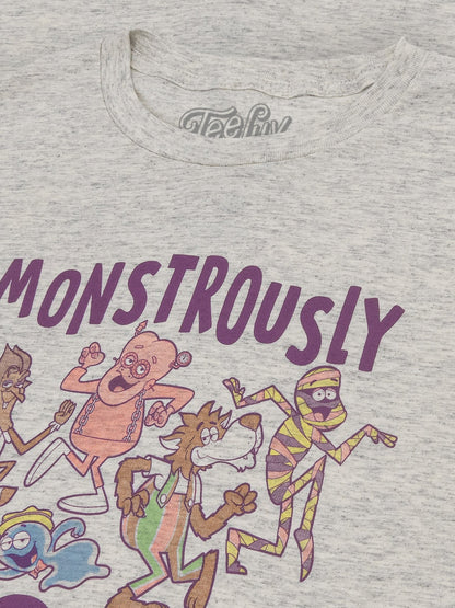 Monstrously Good General Mills Cereal Monster Cartoon Mascots T-Shirt - Heather Oatmeal- Tee Luv- {{Product type}}