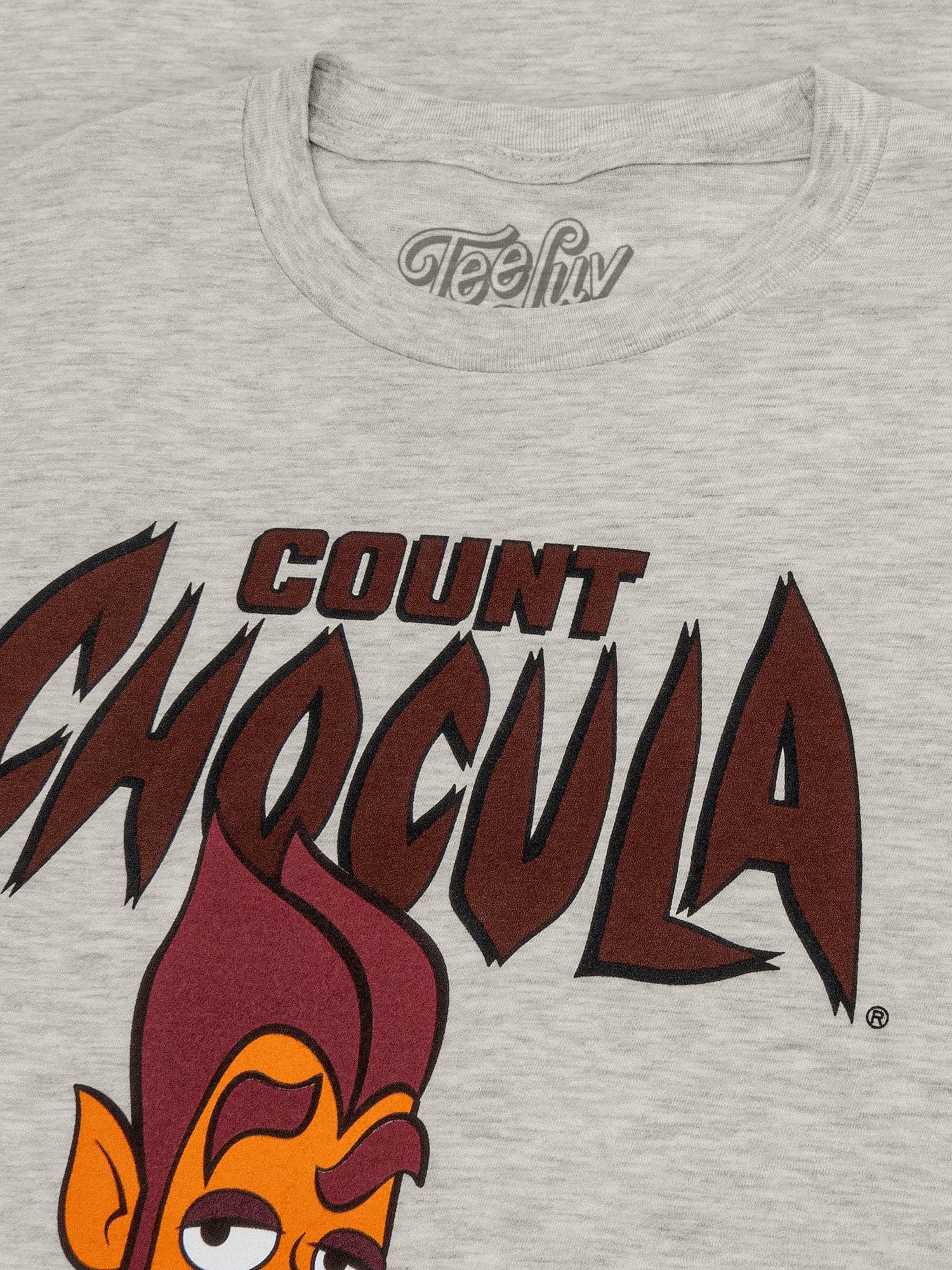 Retro Count Chocula Monster Cereal Mascot T-Shirt - Oat Heather- Tee Luv- {{Product type}}