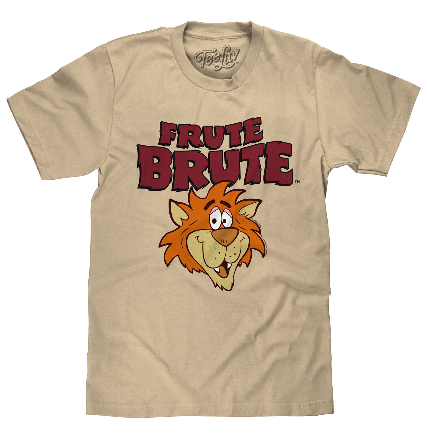 Frute Brute Cereal Retro 70s Cartoon Werewolf T-Shirt - Cream- Tee Luv- {{Product type}}