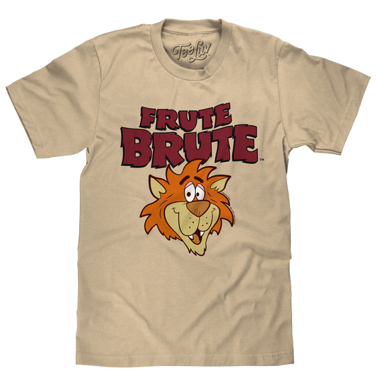 Frute Brute Cereal Retro 70s Cartoon Werewolf T-Shirt - Cream - - mens tee