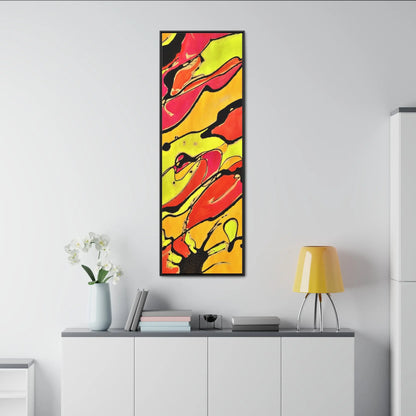 80s Rapture Gallery Canvas Wraps, Vertical Frame 20″ x 60″ 1.25" orange