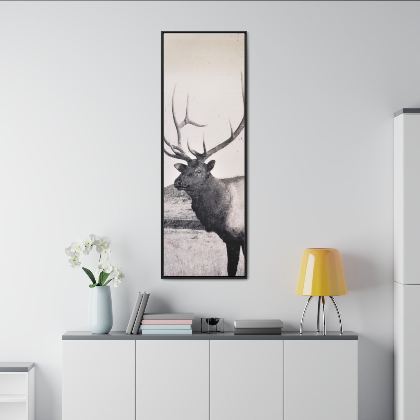 Yellowstone Bull Elk Gallery Canvas Wraps, Vertical Frame