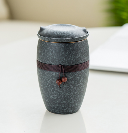 Porcelain Kung Fu Tea Cup with Filter - - Mug
