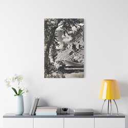 Eagles Nest Rock Yellowstone Satin Canvas Stretched 24″ x 36″ (Vertical) 1.5"