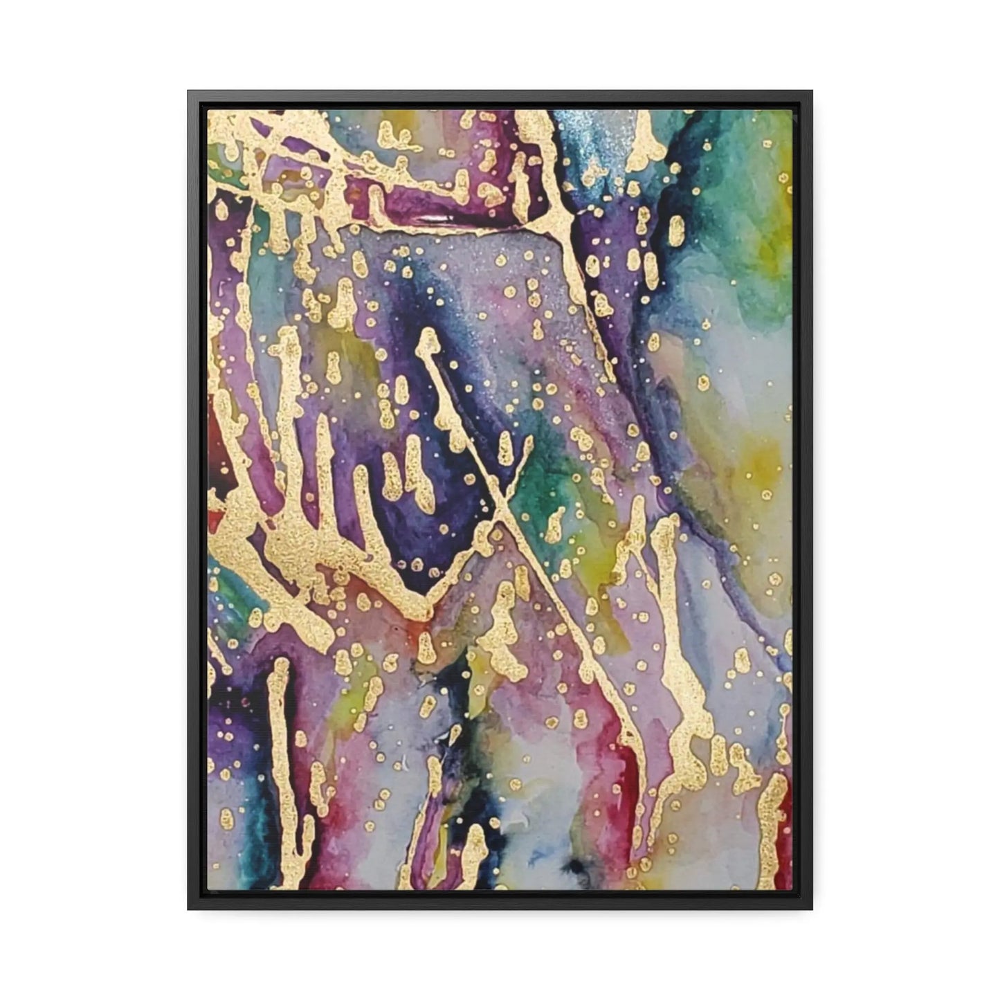 Purple Rain Gallery Canvas Wraps, Vertical Frame 18″ x 24″ Premium Gallery Wraps (1.25″)