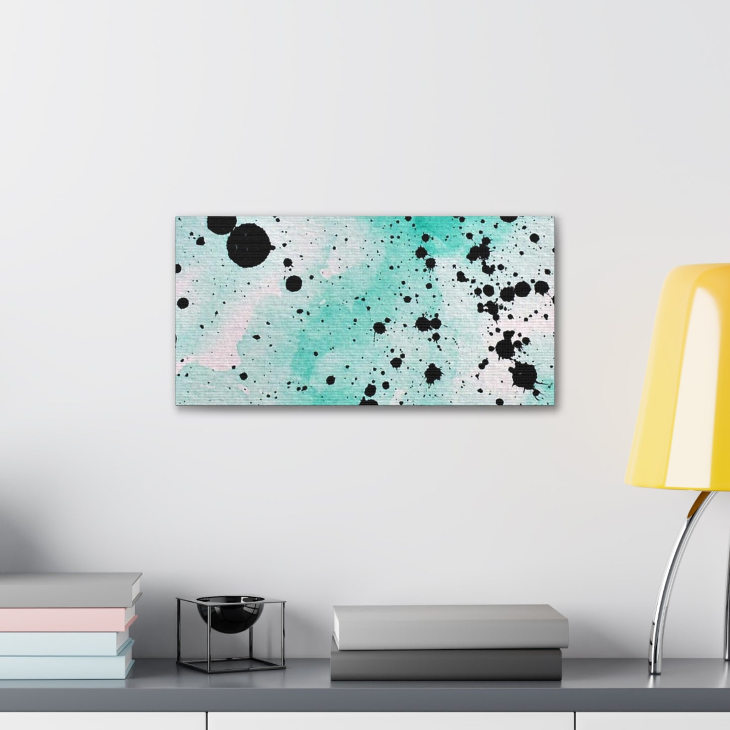 Teal Burst Canvas Gallery Wraps