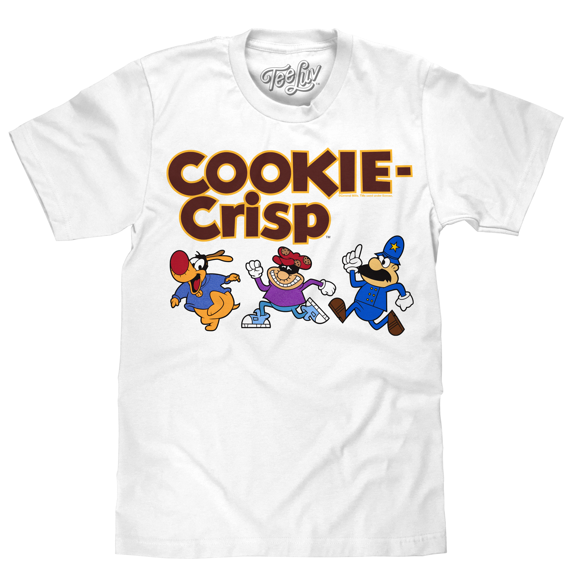 Cookie Crisp Cereal Mascot T-Shirt - White- Tee Luv- {{Product type}}
