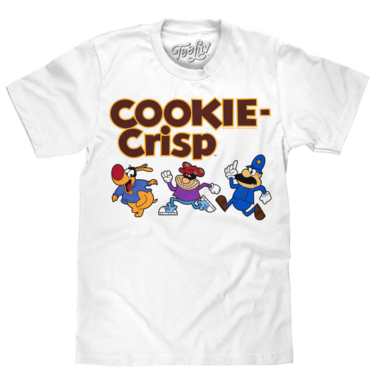 Cookie Crisp Cereal Mascot T-Shirt - White - - Clothing