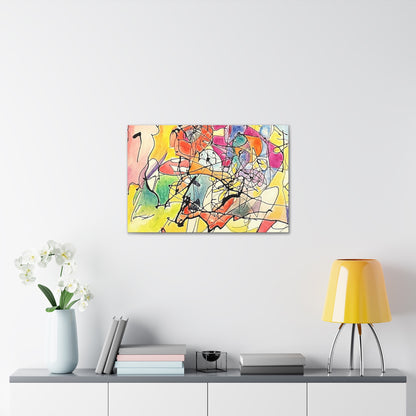 Colorful Abstract Canvas Gallery Wraps 30" x 20" 1.25"