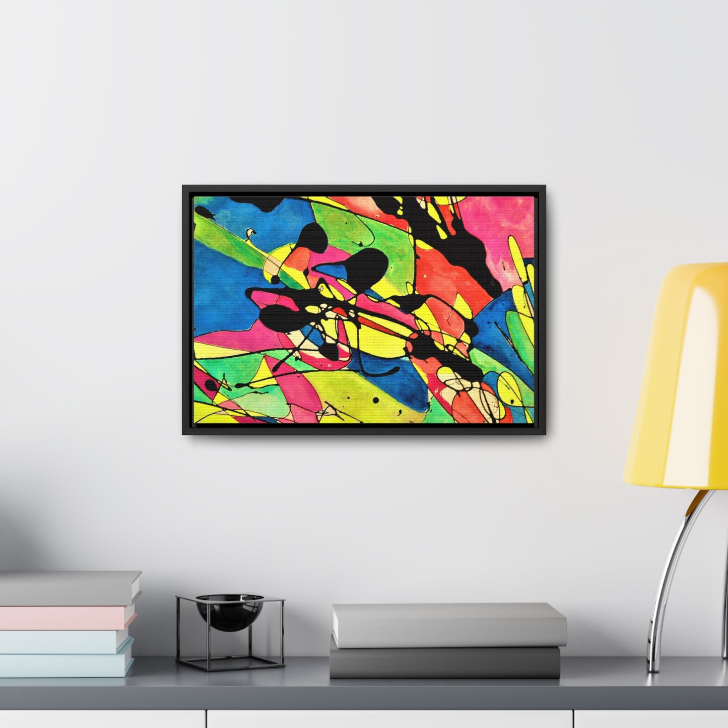 Exploding Earth Gallery Canvas Wraps, Horizontal Frame