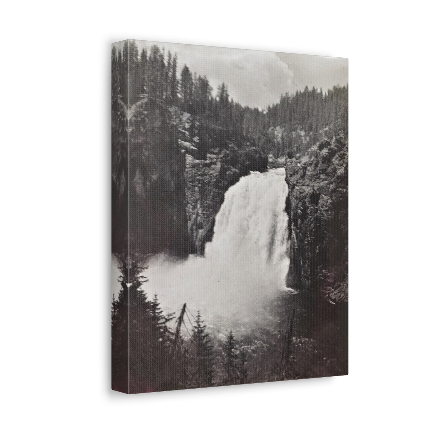 Upper Falls Yellowstone Stretched Canvas