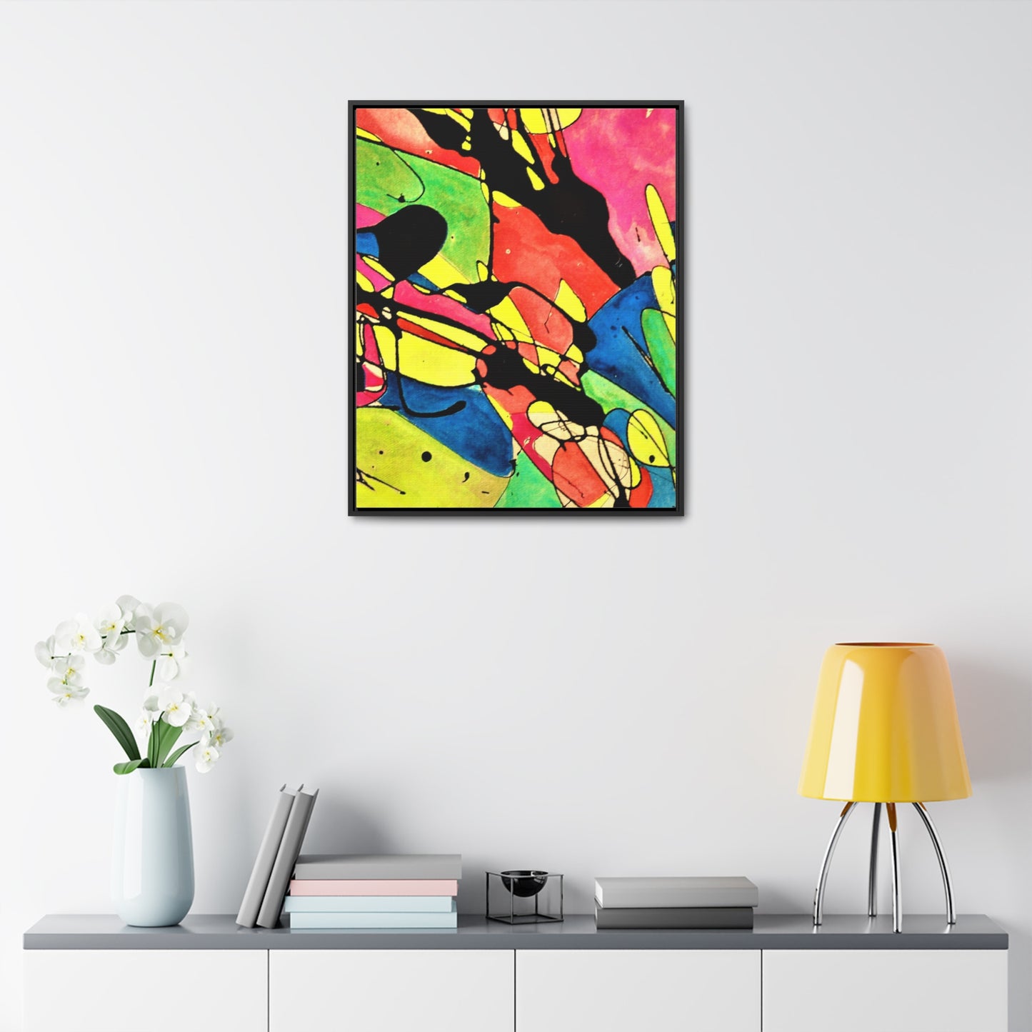 Exploding Earth Gallery Canvas Wraps, Vertical Frame