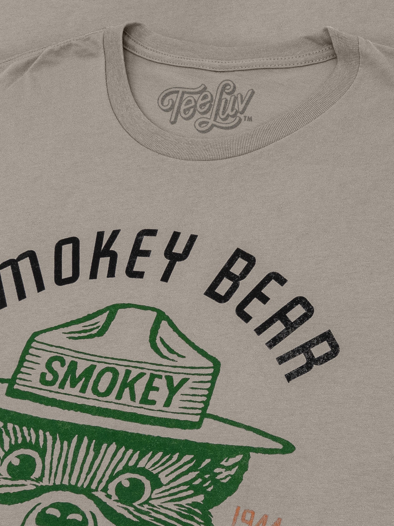 Est 1944 Smokey Bear Shirt Only You Can Prevent Wildfires T-Shirt - Light Gray- Tee Luv- {{Product type}}