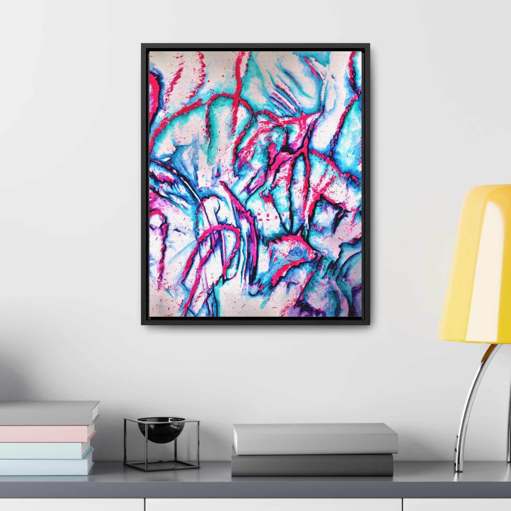 Pink Jellyfish Gallery Canvas Wraps, Vertical Frame