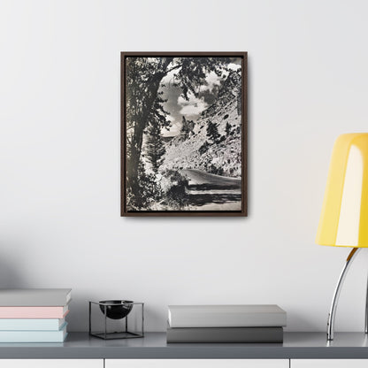 Eagles Nest Rock Yellowstone Gallery Canvas Wraps Vertical Frame 12″ x 16″ 1.25" Walnut