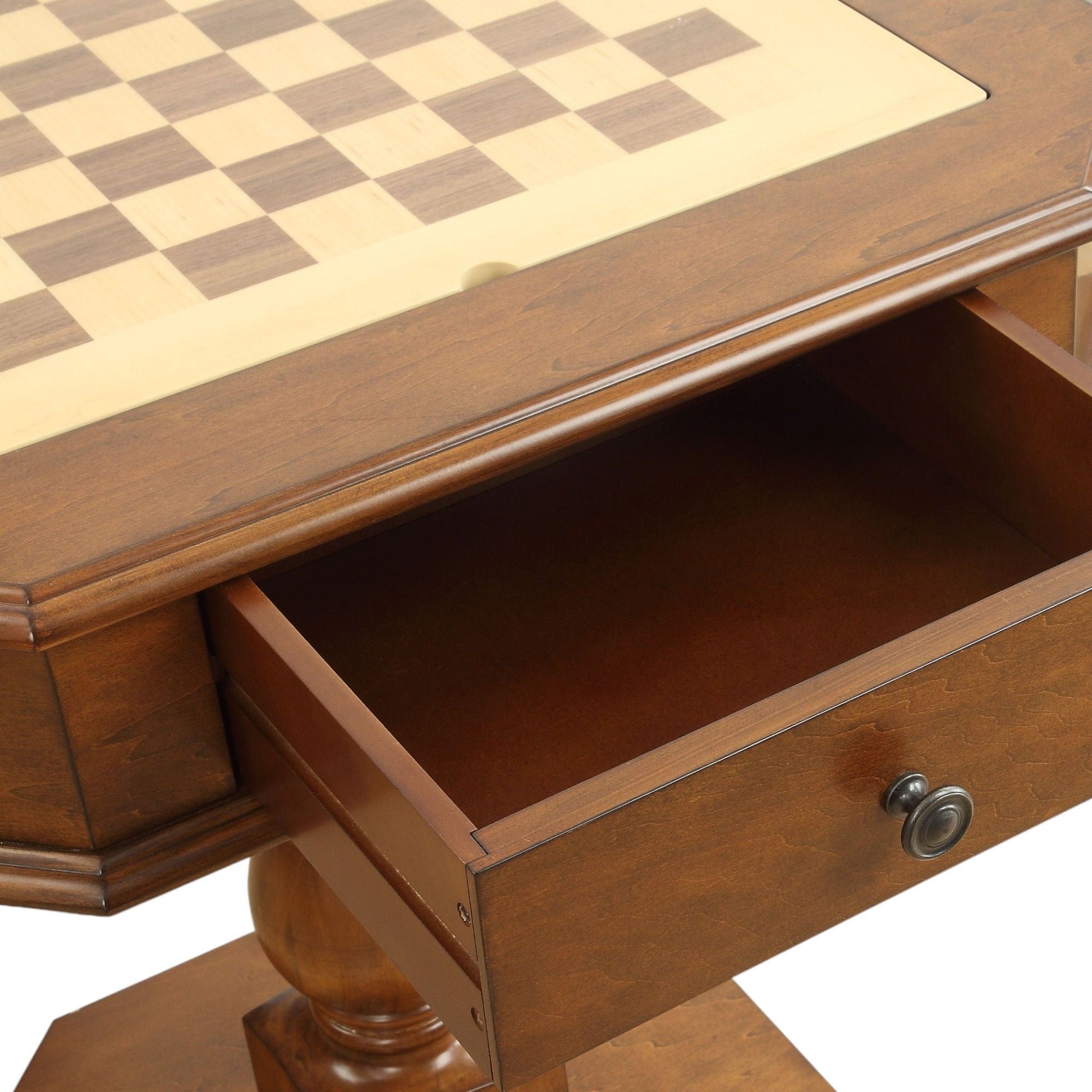 Bishop - Reversible Chess Checker Game Table With Game Tray (Chess Figures Not Included) - - Gaming Tables
