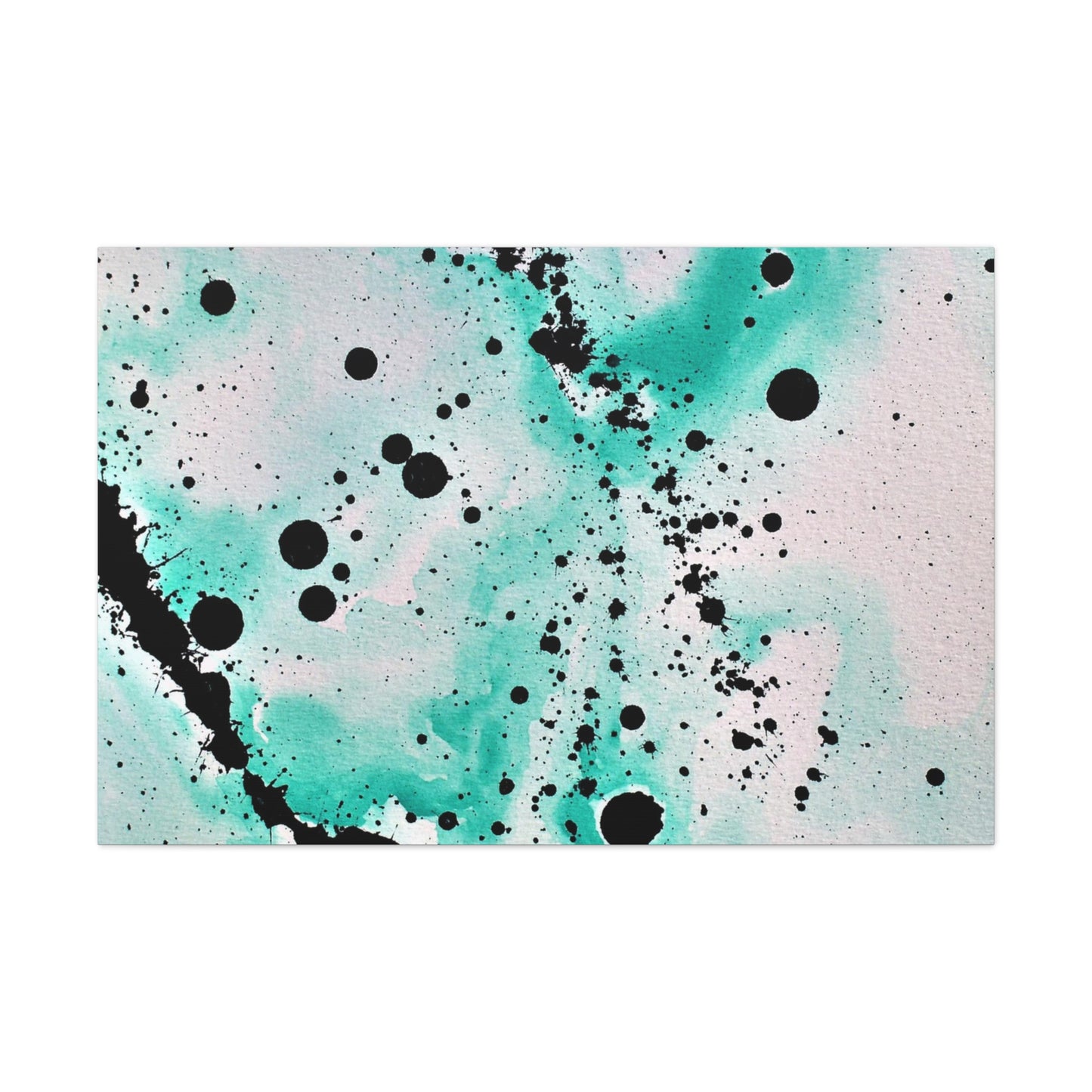 Teal Burst Canvas Gallery Wraps