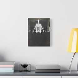 Golden Gate International Exposition Night Satin Canvas Stretched 11″ x 14″ (Vertical) 1.5"