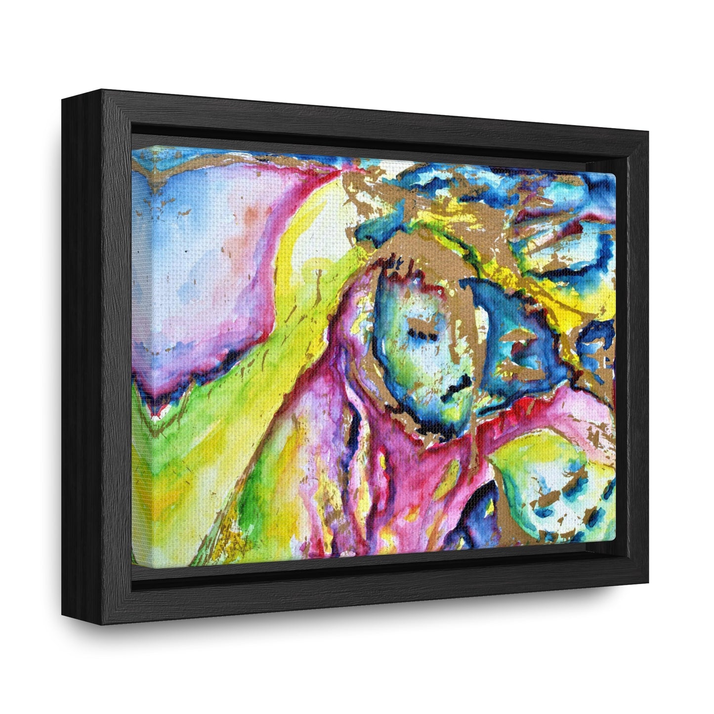 Mother's Face Gallery Canvas Wraps, Horizontal Frame