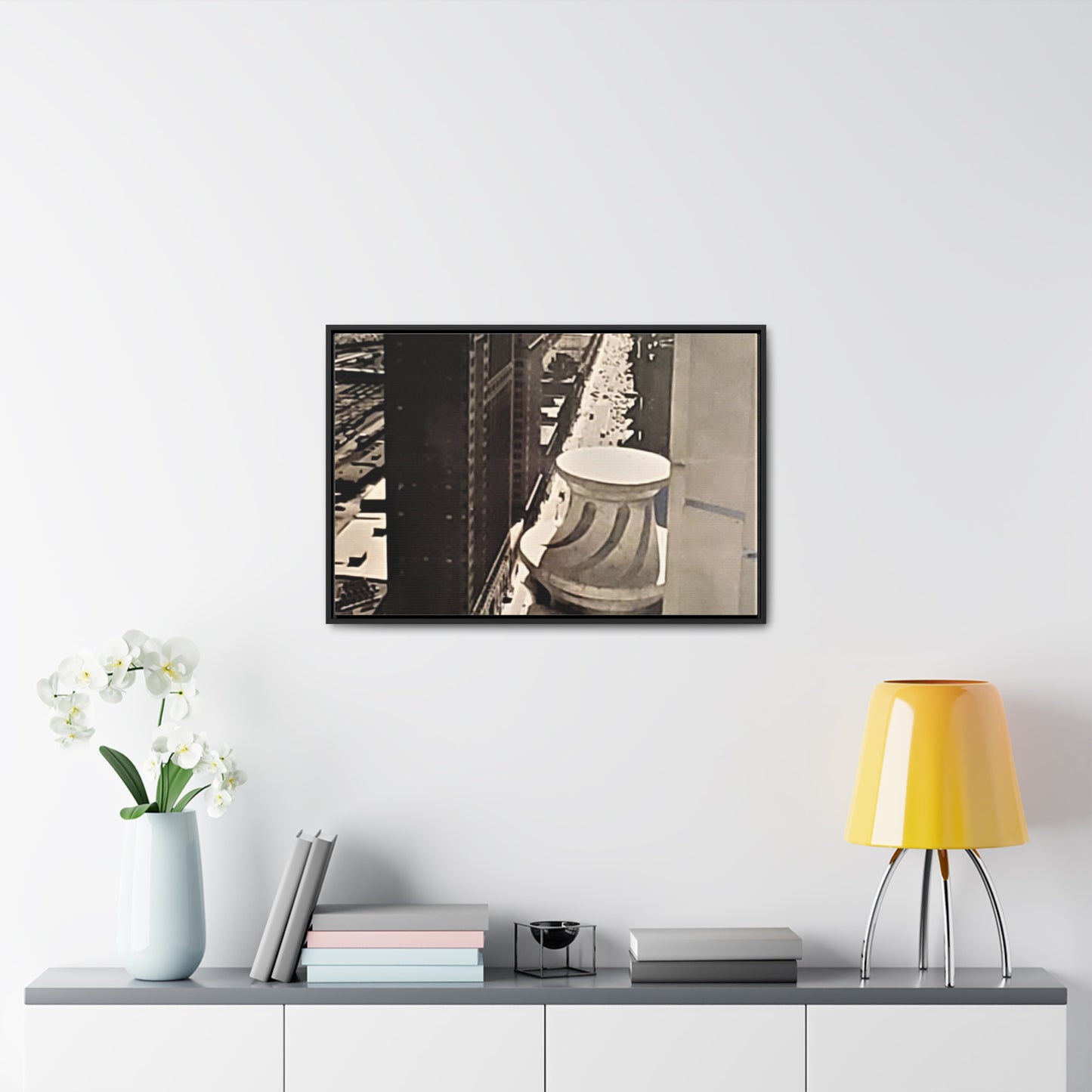 Michigan Ave Chicago Gallery Canvas Wraps, Horizontal Frame