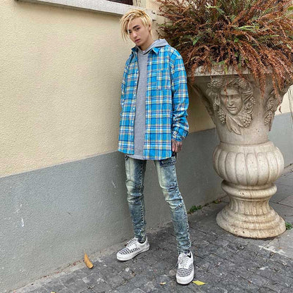 Spring Vintage American Street Style Shirt - - shirt