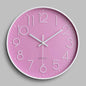 10 Inch Aesthetic Minimalist Large Mechanic Clock Wall pink