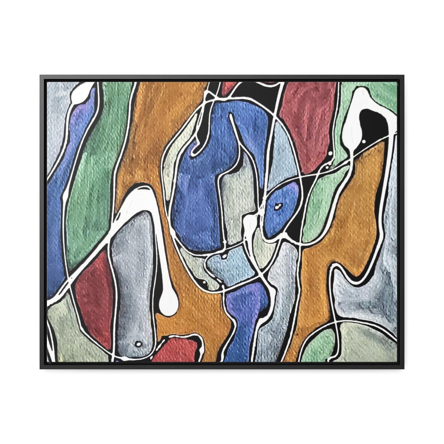 Blue Girl Gallery Canvas Wraps, Horizontal Frame